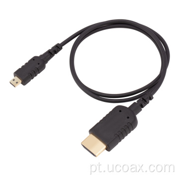 Angle Micro HDMI para HDMI Adaptador de cabo